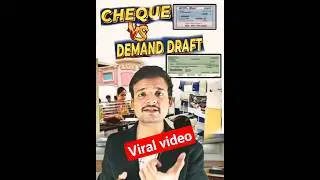 #khansir cheque vs demand draft/difference between cheques nd dd/upsc economy #bankingawareness