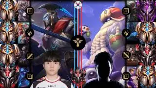 T1 Keria - Pantheon vs Bard | Full Game Grandmaaster 1,005LP S16 KR #leagueoflegends