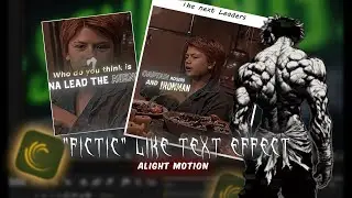 Fictic Like Text  Animation ✅| Alight Motion  !! (+Preset)