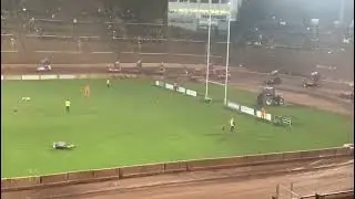 Brisca F1 Stockcar. Massive Matt Newson Crash at Bradford final shootout round.