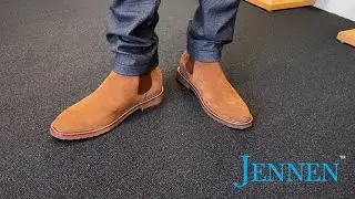 Sleek Dark Brown Style, Hidden Lift | Mr. Tognetti 7cm Suede Boots by JENNEN
