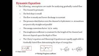 Non Uniform Flow-Gradually Varied Flow