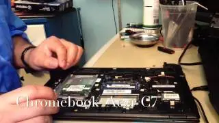 Acer C7 Chromebook repair the solid state drive (ssd)