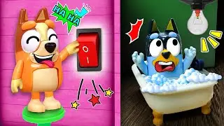 Bingo juega con los interruptores y aprende una lección  | Juguetes de Bluey en Español