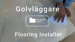 Bygg och anläggning 1&2 mattläggning i badrum, flooring installer rubber carpet