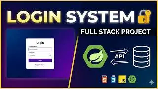 Login & Registration System Using Spring Boot, MySQL, HTML, CSS & JavaScript | Full Stack Web app
