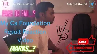 My Ca Foundation Result Reaction Video 🤔|Pass or Fail |Result Day Vlog ❤| 1st Attempt #castudents