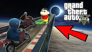 Shinchan Impossible Bike race Challenge Race | GTA 5 | Shinchan Bike Race GTA 5 Funny  | Mr BRAHM