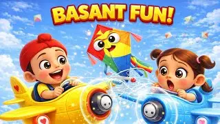 Ayibo Ayibo! 🪁 Punjabi Kids Basant Song | Kite Flying Fun with Fateh