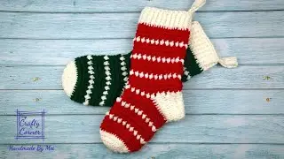 Crochet Easy Christmas Stocking Tutorial For Beginners