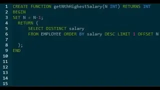 SQL - Nth Highest Salary | Leetcode 177