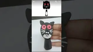 I made Sprunki OC Maxwell Cat phase 3 #sprunki #incredibox #shorts #viral #clayart