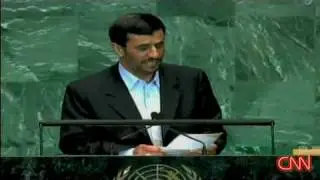 2009 Iranian Revolution - Ahmadinejad speaks to empty chairs at the UN! Sep 23