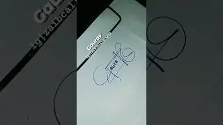 How to make a right signature? Gaurav name  signature style #k Signature #signature #shorts #viral.