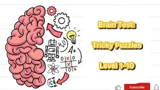 Brain Test: Tricky Puzzles Level 1-10 | #solved #puzzlesolving #puzzlechallenge #triviachallenge