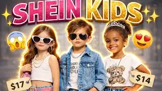 Детская примерка одежды Shein | Зимняя примерка одежды Shein | Покупки Shein | Динамичная семья