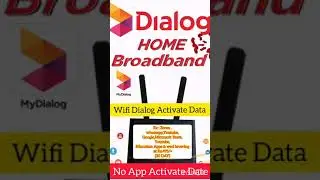 wifi dialog Activate Data Plan | Rs.495 | SL EXPLAIN TV