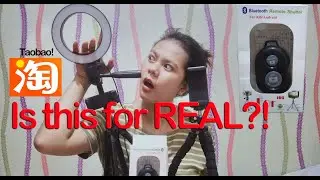 Taobao Ring Light w/ Tripod! Is this for REAL?!| Unwrapping and Review