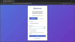 EduTrack   Automated Student Attendance System [BY- Amarjeet Singh(devslayer)]