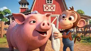 Smart Baby Monkey Farming: Rescuing Animals & Driving Tractor on the Farm!