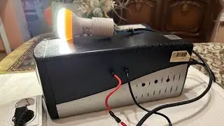 Инвертор из блока бесперебойного питания Mustek 600 usb для отдыха на природе.