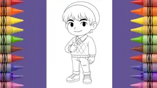 How to Color Saja K-Pop Demon Hunter | Cool Character Coloring | Happy Coloring World