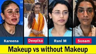 Top 20 Famous Bollywood Actresses Without Makeup - Bollywood Celebs Before and After Makeup Part 2