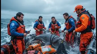 Stranded Dolphin Rescued Just in Time! Must Watch! 🏝️🐬🌊