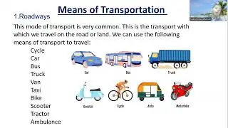 Means of Transportation | Roadways | Railways | Airways | Waterways | Superb Learning