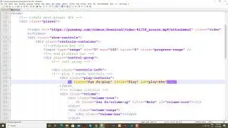 How to Create Video Player  Part 1 |  Styling Video Player in HTML and CSS