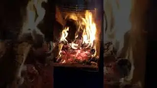 Горение в подовой печи с перекрытой подачей воздуха.