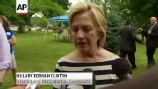 Democratic presidential candidate Hillary Rodham Clinton says she never knowingly sent or received c