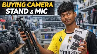 Buying camera stand♾️and mic 🎙️ New vlog video 📸🥰 