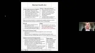 Consent & Mental Health Act Session