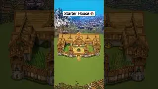 Minecraft Easy Starter House 🏠 - Now Link in bio 📝 #minecraft