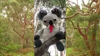 Heavy Metal Knitting entry 2022 Australia Titan feat. Dexter the Dropbear