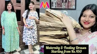 Myntra Maternity Wear & Feeding Kurti Haul Starting From Rs. 450/- / Myntra Floral Dresses Review