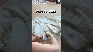 EASY Thrift Flip #thriftflip #diyclothing #sewingtutorial #secondhandfashion #upcycledfashion #sew