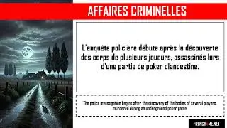 Изучайте французский по реальным криминальным историям I Poker macabre &agrave; Corte
