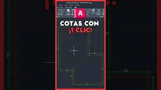 ✅ C&oacute;mo CREAR COTAS en AutoCAD con un Clic #yqarch #autocad