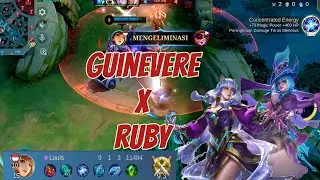 Guinevere melawan counternya di exp line, guinevere vs ruby. mlbb