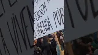 Innovative Protest for Housing price in Barcelona 2024