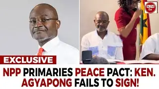 K. Agyapong Fails To Sign NPP Primaries Peace Pact!