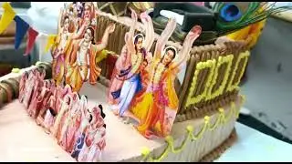 Jay Shree Krishna Cake | Jay Shree Ram Cake #cake #youtubeshorts #food #live | Trending Cake Design