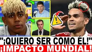 ASÍ REACCIONÓ EL MUNDO al gesto de Lamine Yamal que PONE a Luis Díaz en la CIMA 🔥