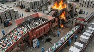 Inside the BIGGEST Plastic Recycling Factory Process &ndash; How Waste Plastic Is Reused (Full Process)