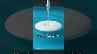 🌊 Wavy Gel Slab Reacts to Droplet | Zen Loop #Shorts #ASMR #OddlySatisfying
