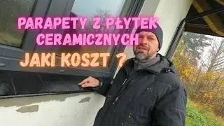 Parapety z płytek ceramicznych.