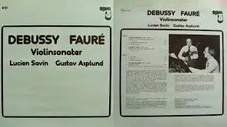 Debussy: La plus que lente - Lucien Savin, violin & Gustav Asplund, piano
