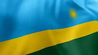 RWANDA - Waving Flag Loop 4K